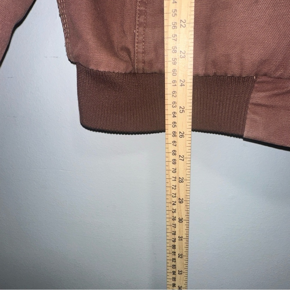 BERNE HEARTLAND HOODED HW430RU Washed Duck Insulated Bark sz L Work Jacket - Picture 4 of 10